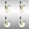 Service Caster 5 Inch 316SS Nylon Wheel Swivel 1-1/8 Inch Expanding Stem Caster Set Lock Brake SCC-SS316TTLEX20S514-NYS-118-4 - alternate 2